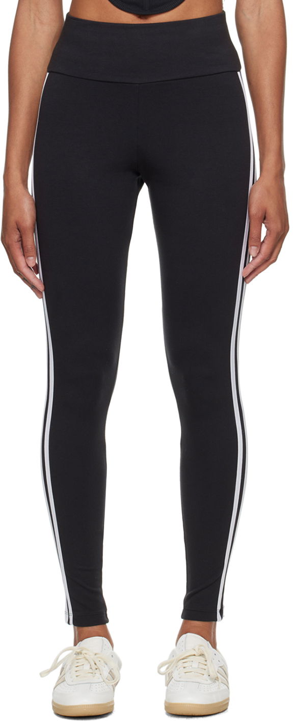 Легінси adidas Originals Black 3-Stripes Leggings чорний | IP2968