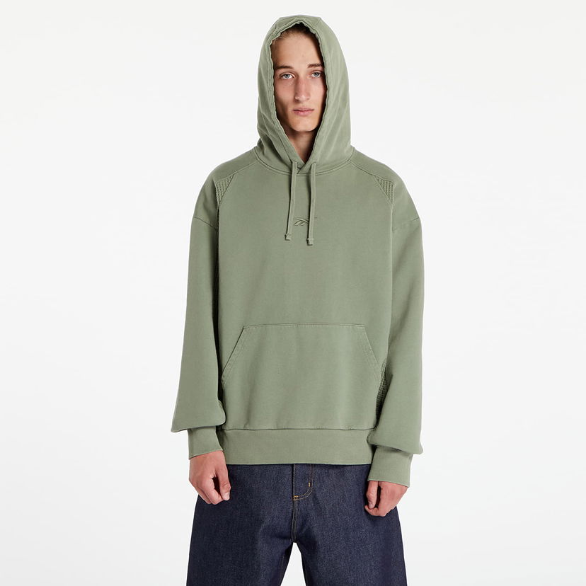 Світшоти Reebok Uniform Bi-Material Hooded Forest Green Зелений | RMBB006C99FLE0015200