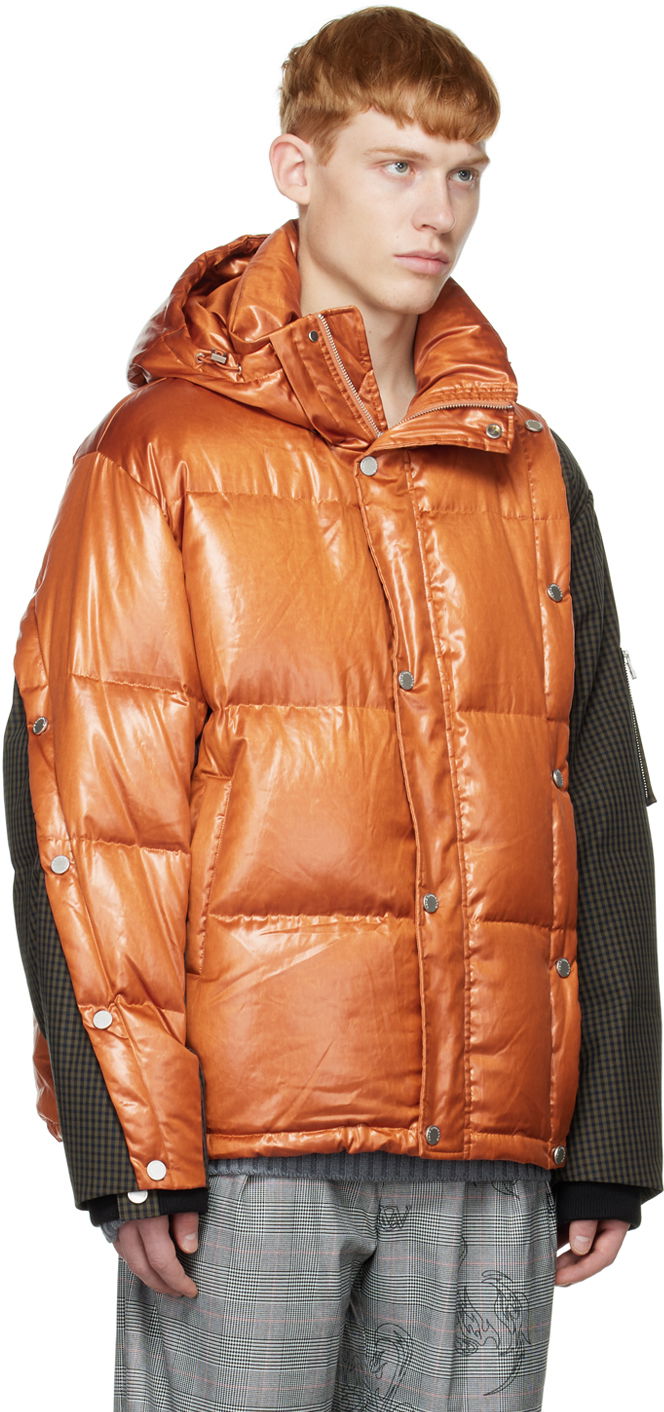 Пуховик Feng Chen Wang Feng Chen Wang Deconstructed Down Jacket Помаранчевий | FUF14JK13, 1