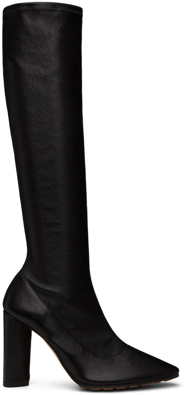 Кросівки та взуття Bottega Veneta Bottega Veneta Pointed Stretch Boots чорний | 775452 VBP40