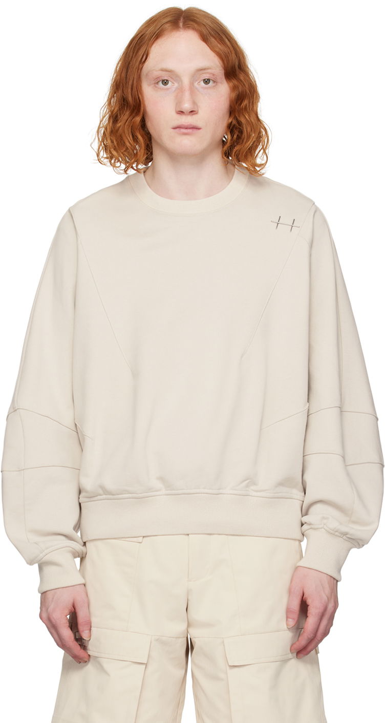 Світшоти HELIOT EMIL Plicate Detail Sweatshirt бежевий | SS24_M_08_062_ST18