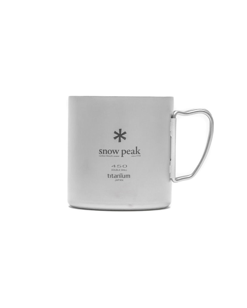 Пляшка для пиття Snow Peak Double Wall Titanium Mug 450 Металік | MG-153