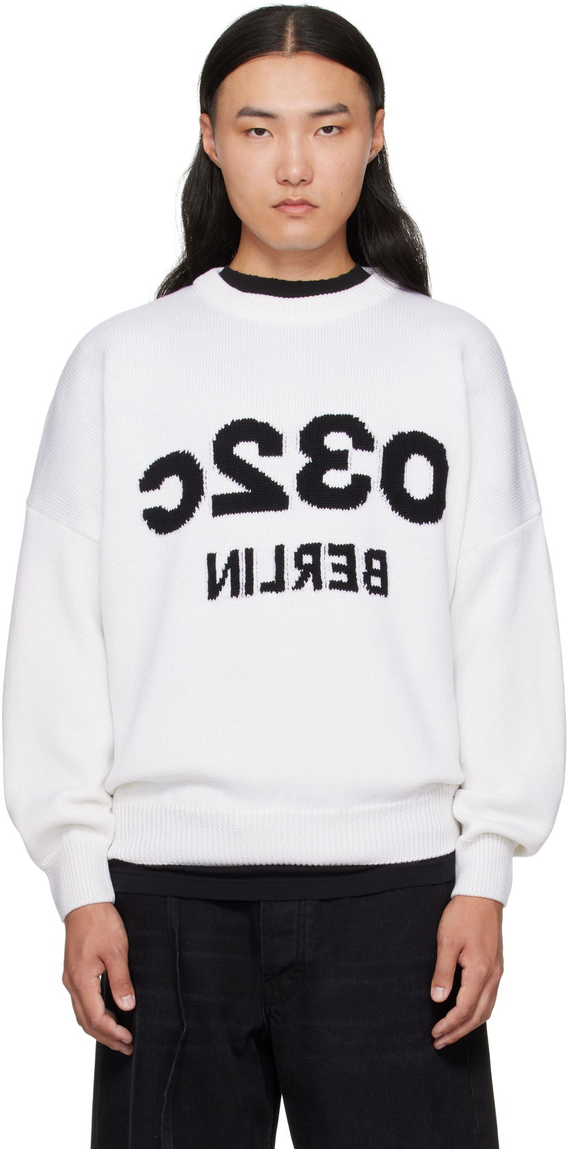 Cветр 032C 032c Selfie Sweater білий | F25-URK-1511-100
