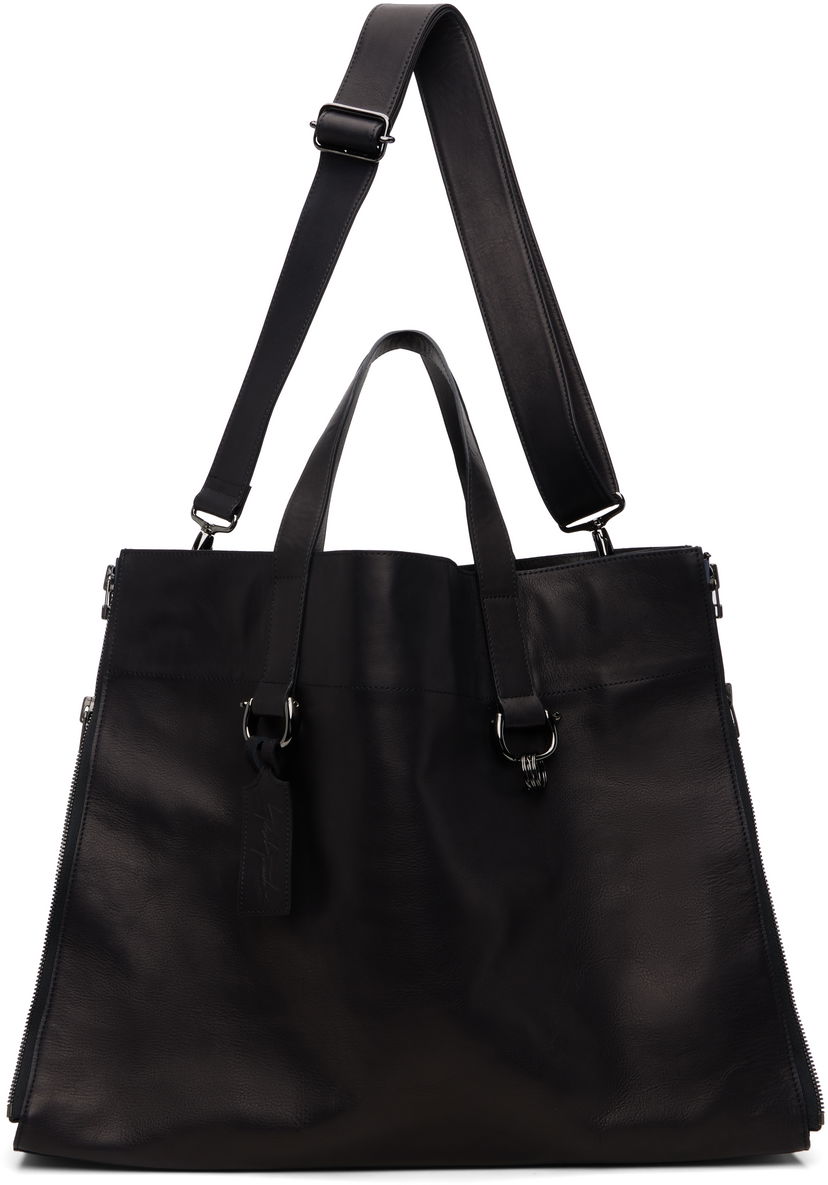 сумка-тоут Yohji Yamamoto YOHJI YAMAMOTO Zipper LL Tote чорний | DM-I01-784