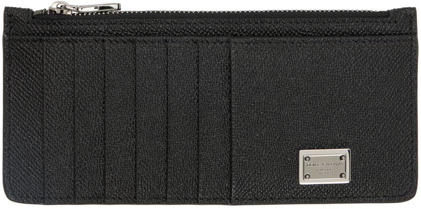 Гаманець Dolce & Gabbana Black Vertical Card Holder чорний | BP2172AG219