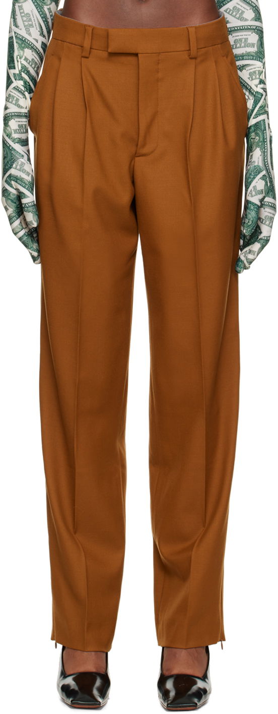 Штани VETEMENTS VTMNTS Two-Pleat Trousers Коричневий | VL14PA220X