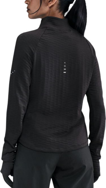 Футболка Nike Long-Sleeve Textured Mock Neck Running Top Swift чорний | hv2969-010, 1