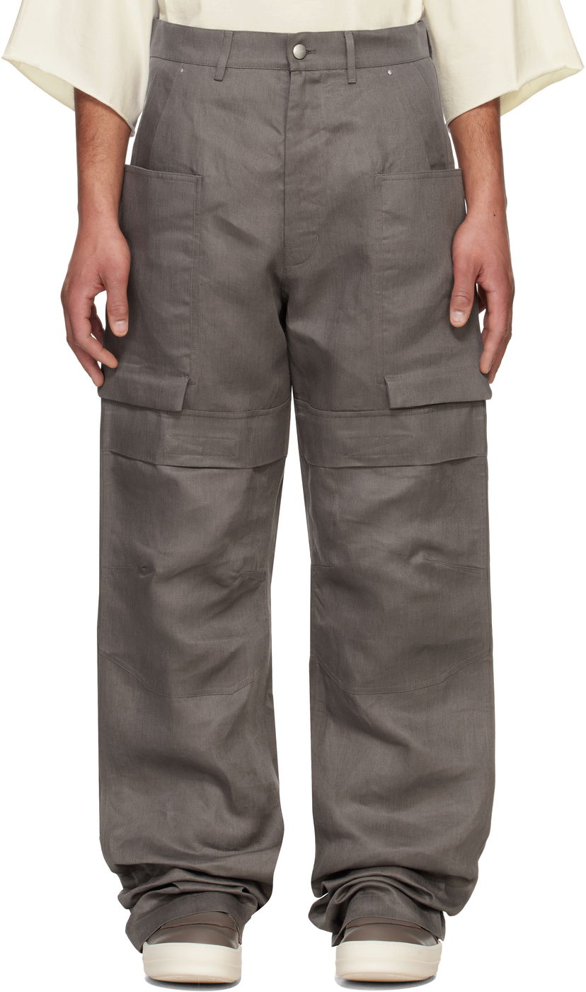 Штани карго Rick Owens Rick Owens Hollywood Stefan Cargo Pants Сірий | RU01E5346 TWL