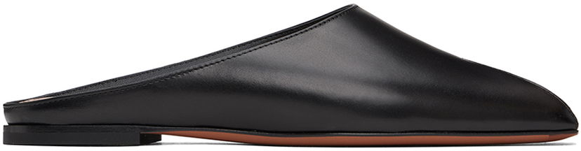 Одяг Alaïa ALAÏA Spike Flat Open Mules чорний | AA3M088CK122