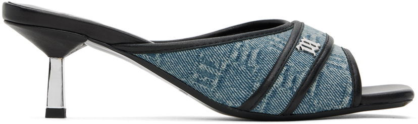 Аксесуари MISBHV MISBHV Sasha Slip-On Heeled Sandals Синій | 240BW903