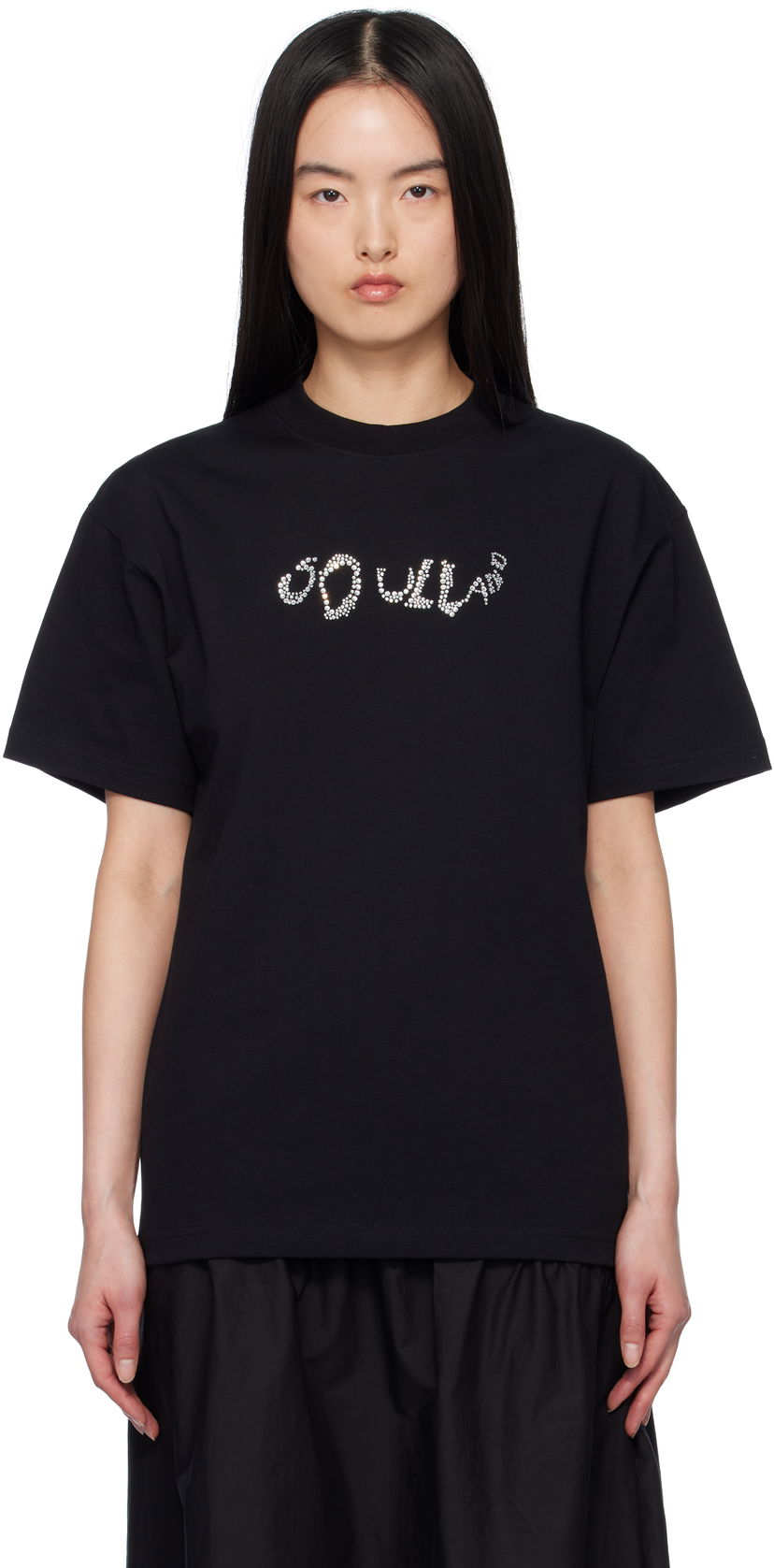 Футболка Soulland Soulland Balder Rhinestone T-Shirt чорний | 51044-1063