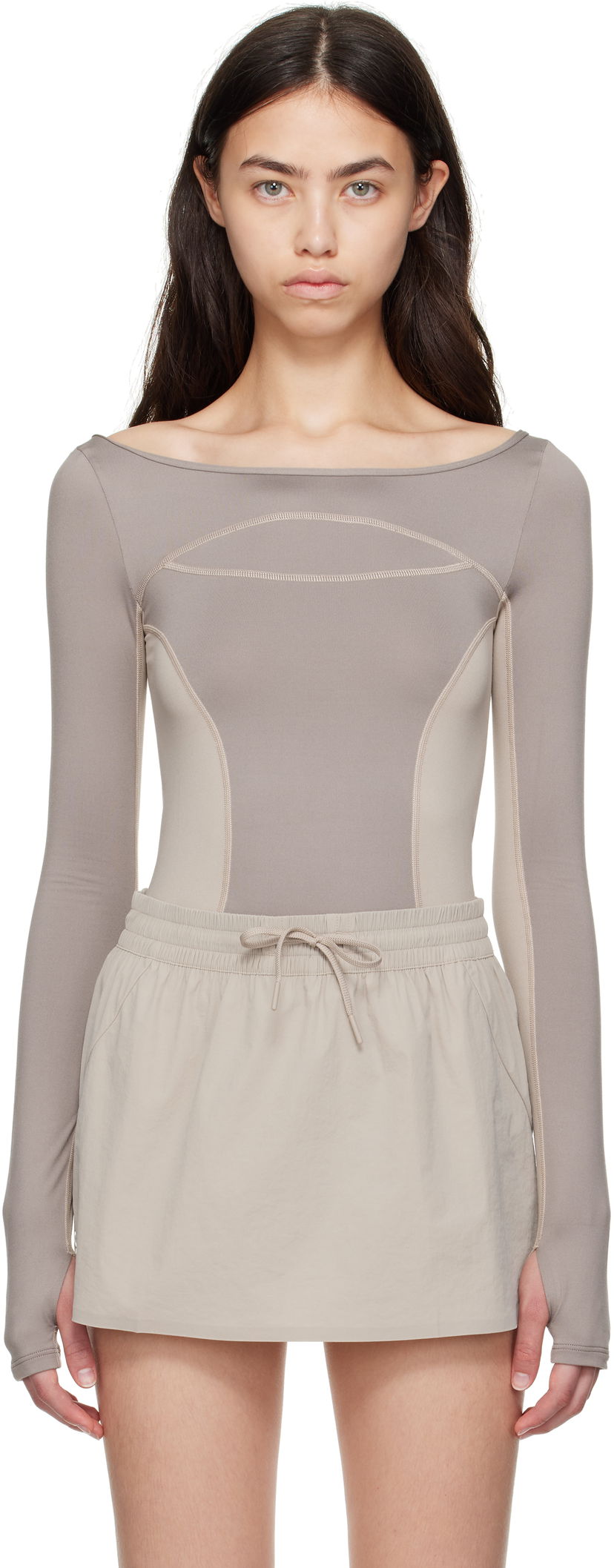 Боді On Running FKA twigs Edition Studio Long Sleeve Top бежевий | 1WF11623318