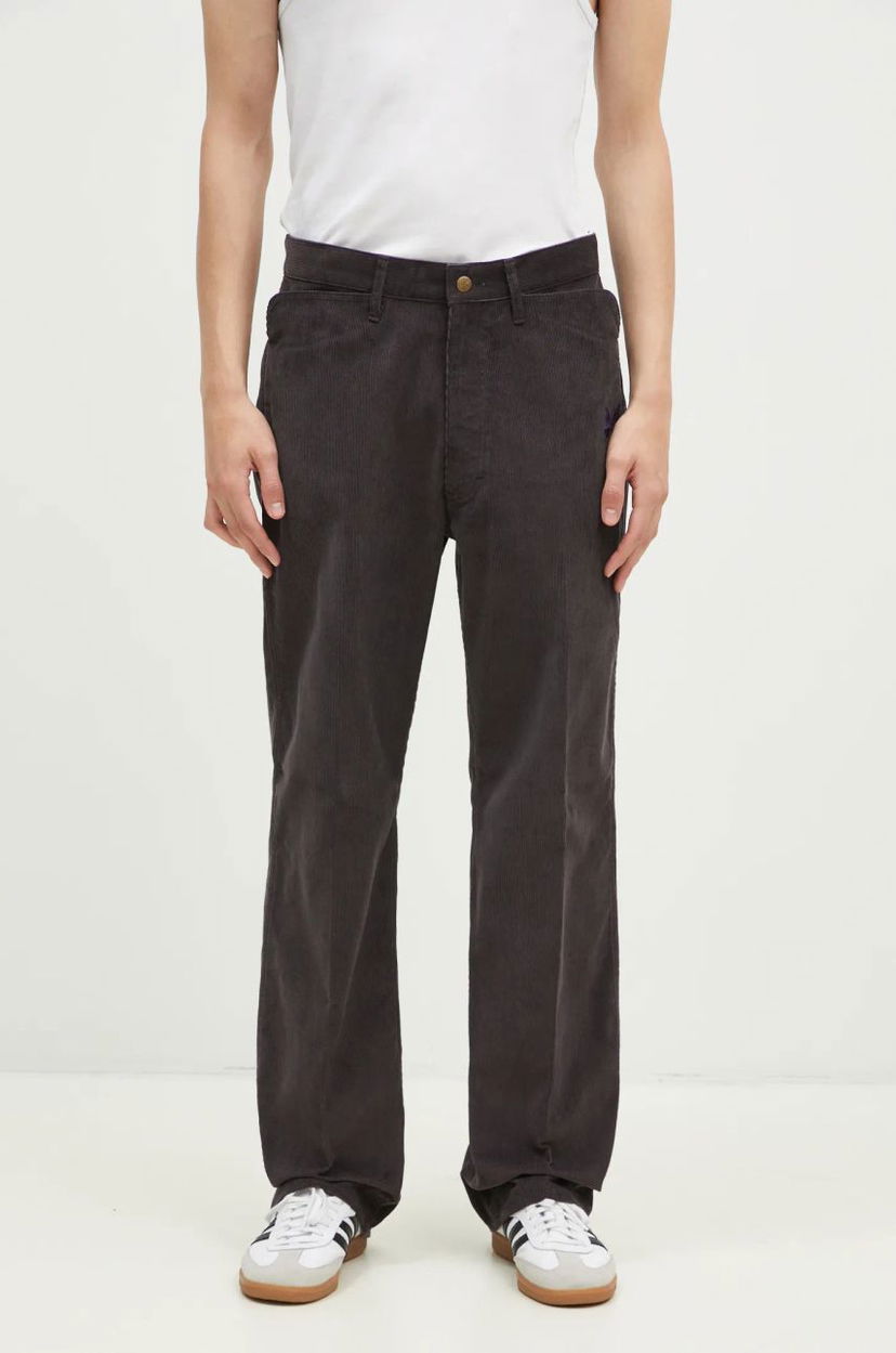 Штани Needles Corduroy Straight-Leg Trousers Сірий | PU217