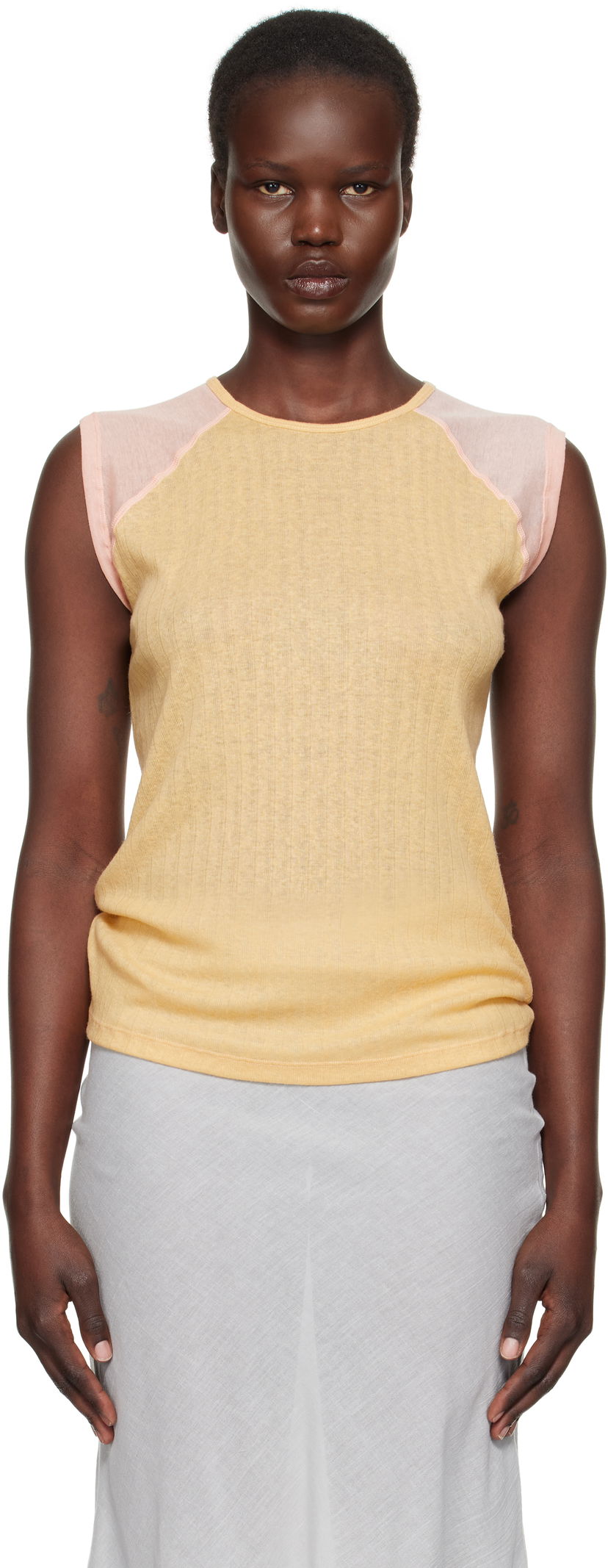 Безрукавка Baserange Baserange Gene Sleeveless Top Жовтий | TOGNT-LW-SP25