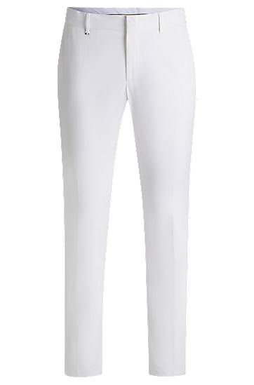 Штани BOSS Comfort-Stretch Cotton Formal Trousers білий | 50539970