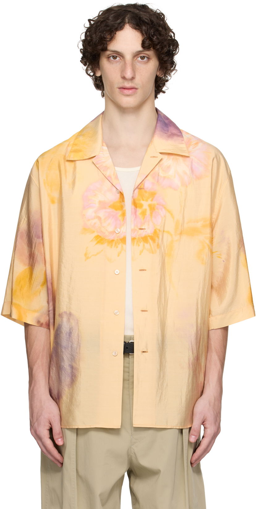 Сорочка LEMAIRE Lemaire Summer Floral-Print Shirt Жовтий | SH1171 LF1404