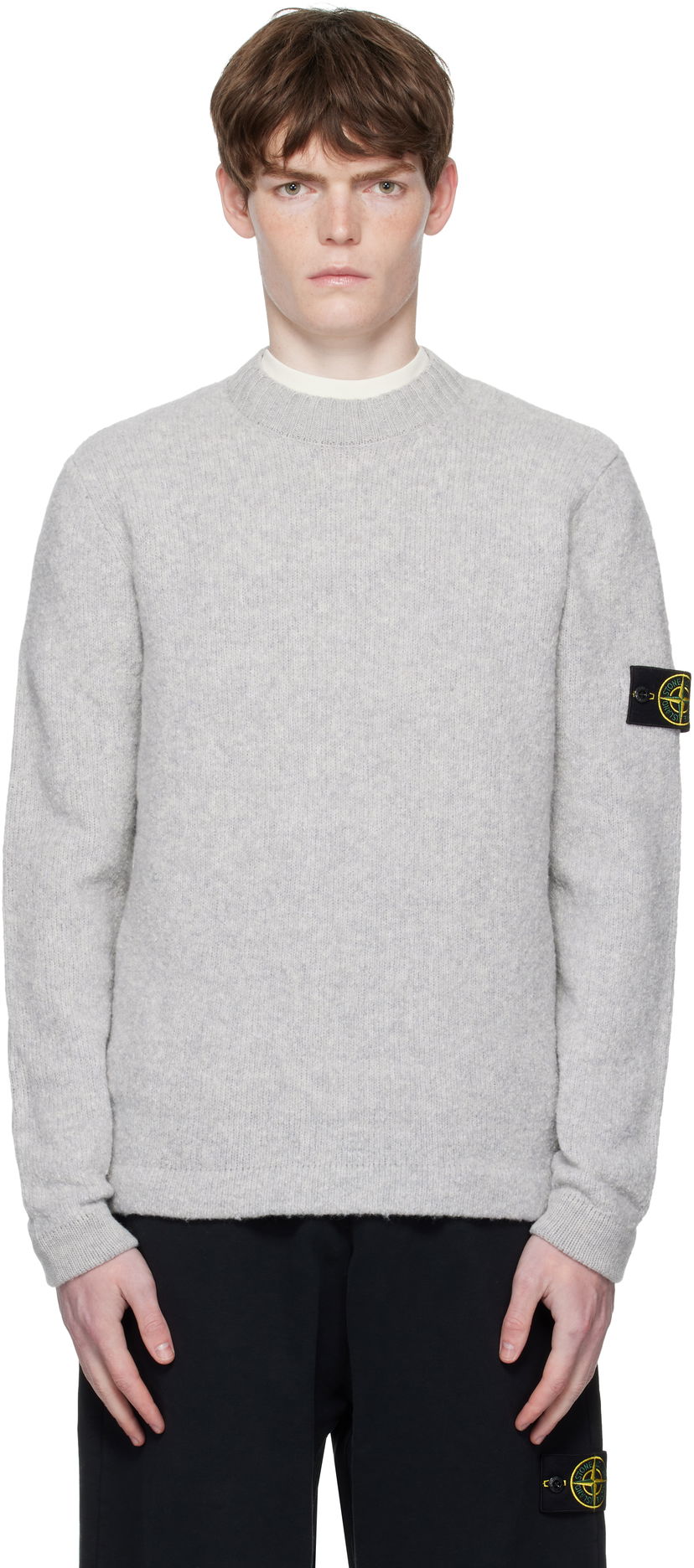 Cветр Stone Island Fancy Yarn Sweater Сірий | K2S15 5100056 S00N2