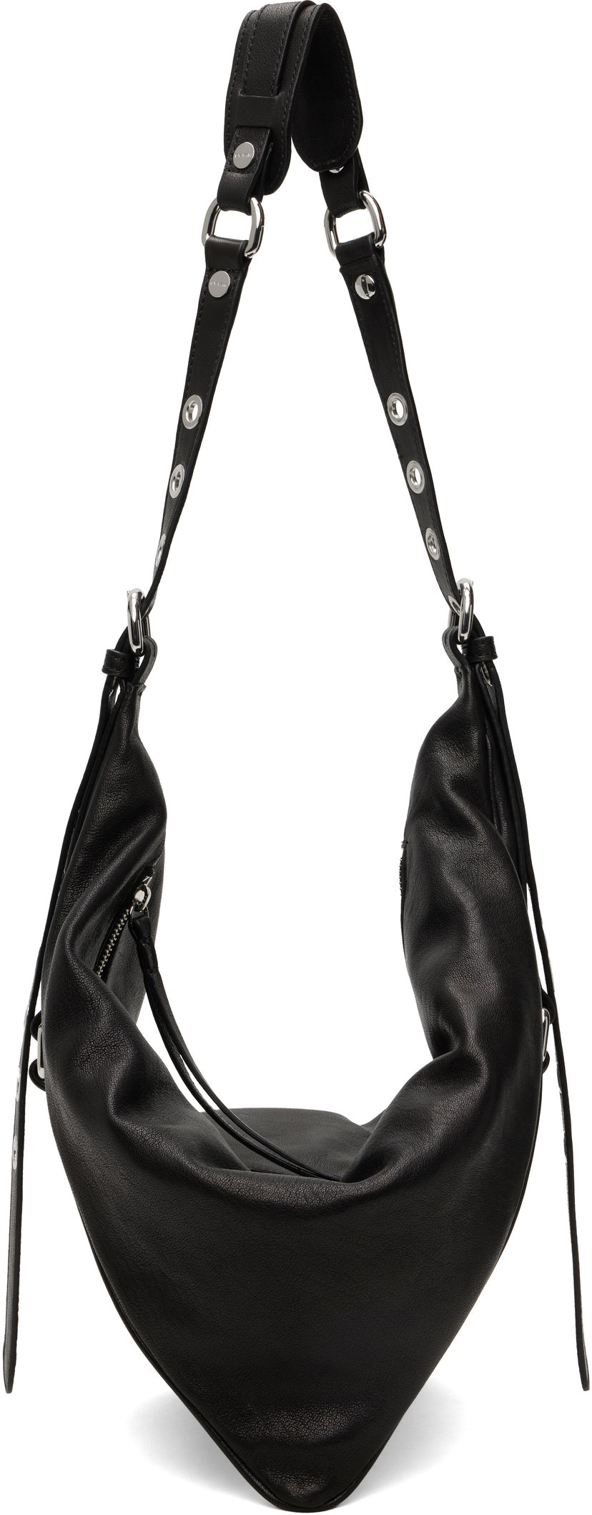 Сумка BY FAR BY FAR Trayana Washed Leather Shoulder Bag чорний | MWBSB063LL034BK001PL