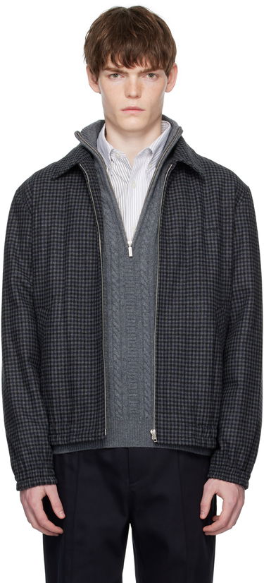 Куртка A.P.C. A.P.C. Gilbert Houndstooth Jacket темно-синій | WOARZ-M32018, 0
