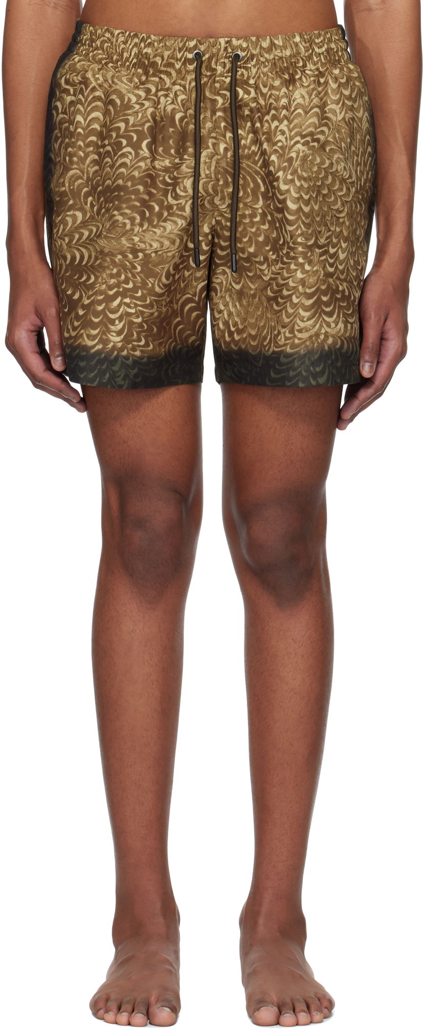 Купальники Dries Van Noten Dries Van Noten Printed Swim Shorts Коричневий | 251-022500-1434