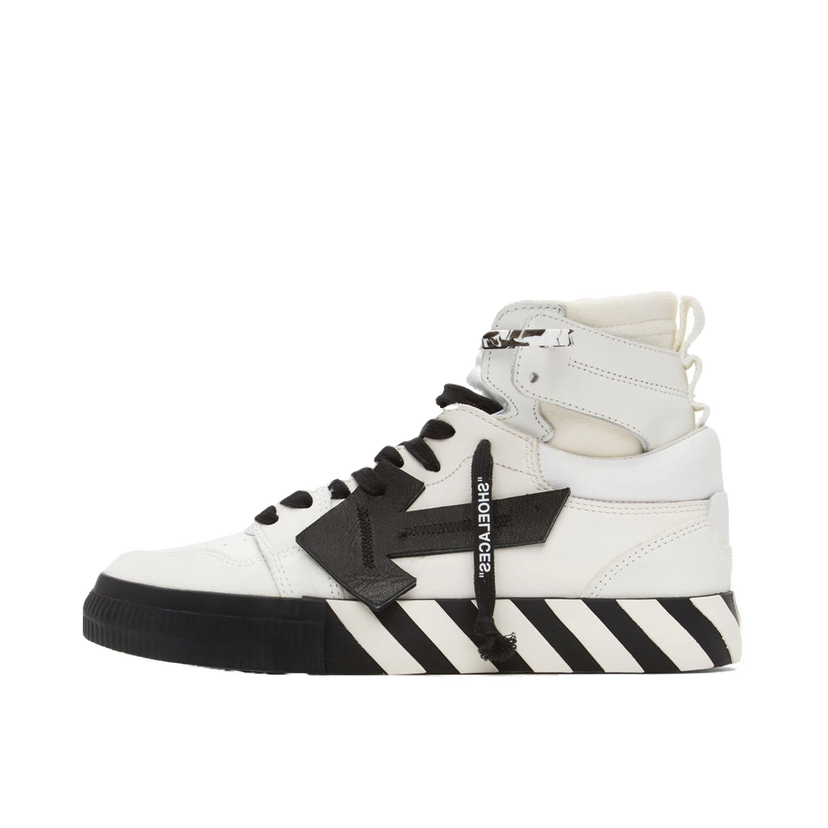 Кросівки та взуття Off-White High Top Vulcanized Leather білий | OMIA225F21LEA0010110