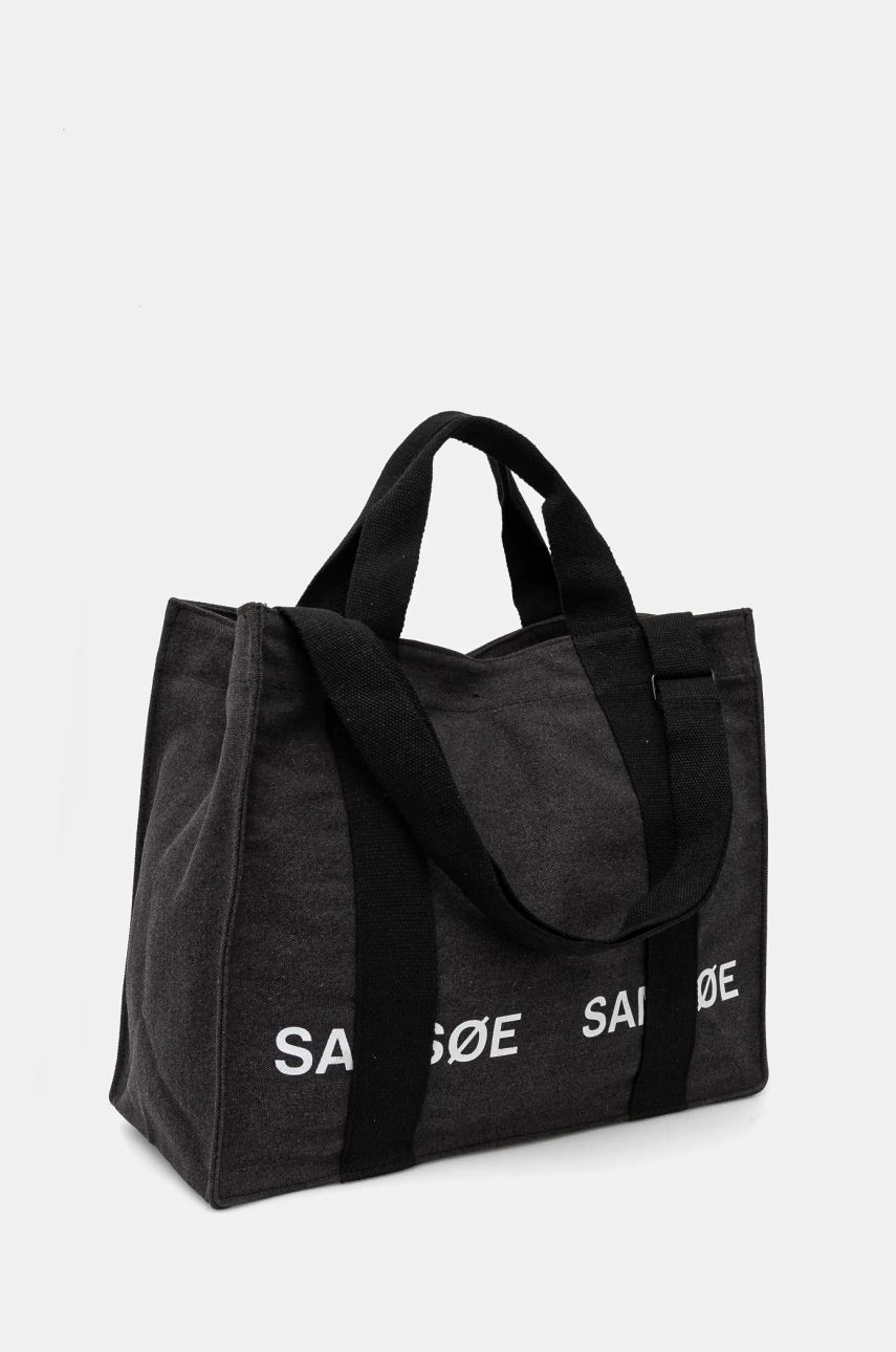 сумка-тоут Samsoe Samsoe SALUCAS Canvas Tote Bag чорний | U24400010, 1