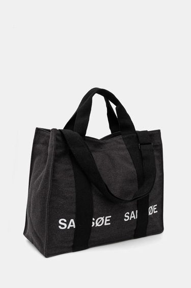 сумка-тоут Samsoe Samsoe SALUCAS Canvas Tote Bag чорний | U24400010, 1