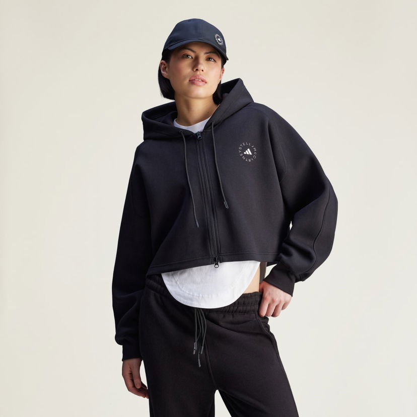 Світшоти adidas Performance Cropped Sportswear Hoodie чорний | JD8107