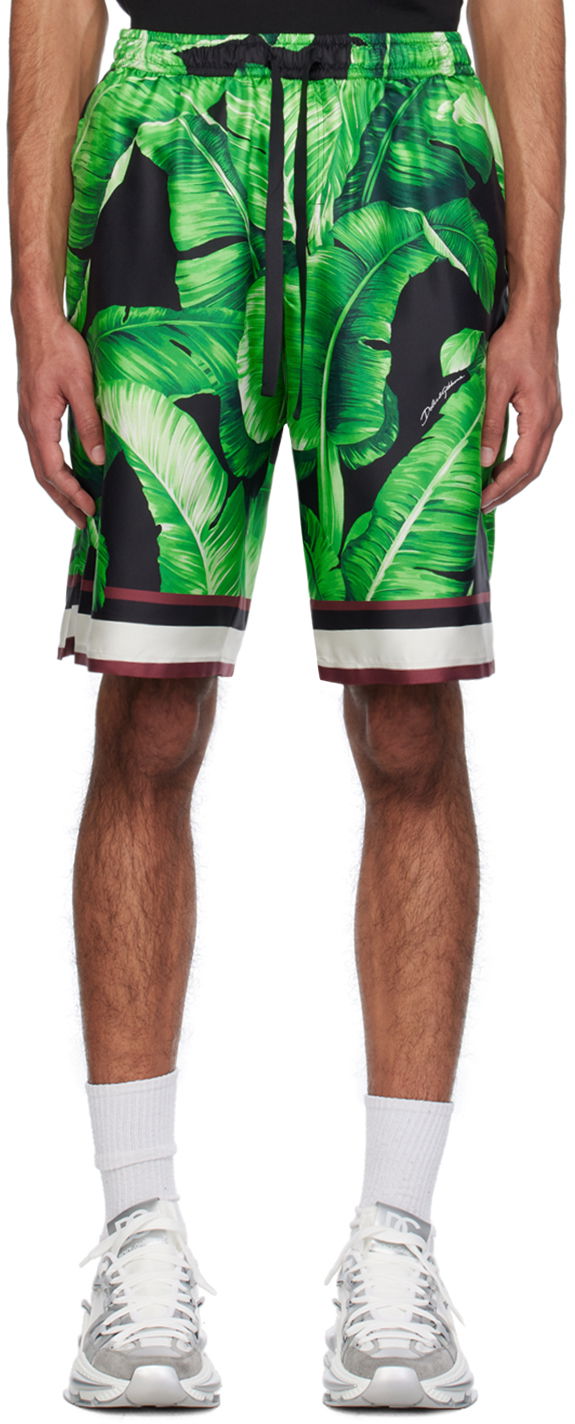 Шорти Dolce & Gabbana Printed Shorts Зелений | GV37ATIS1SG