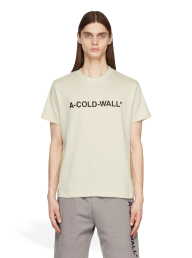 Футболка A-COLD-WALL* Essential Logo T-Shirt бежевий | ACWMTS063