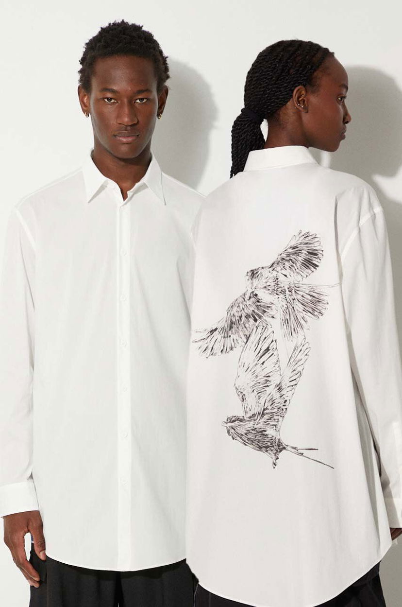 Сорочка Y-3 Graphic Relaxed Shirt білий | JE9273