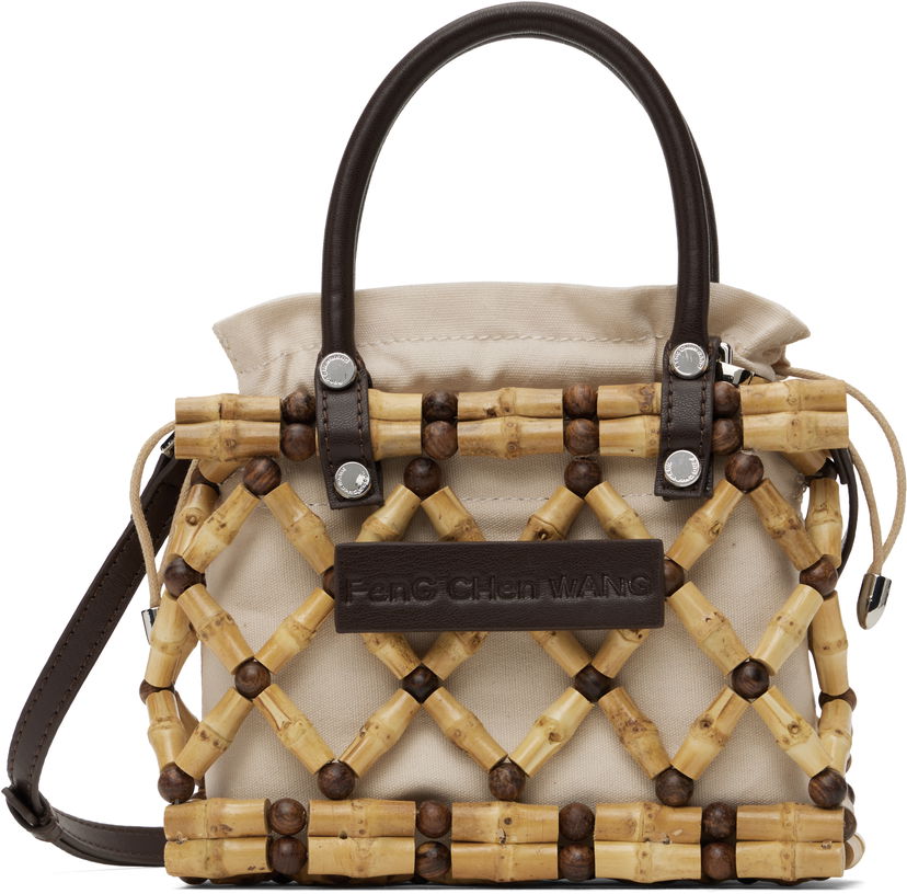 Сумочка Feng Chen Wang Feng Chen Wang Woven Bamboo Bag бежевий | FENG19AC16