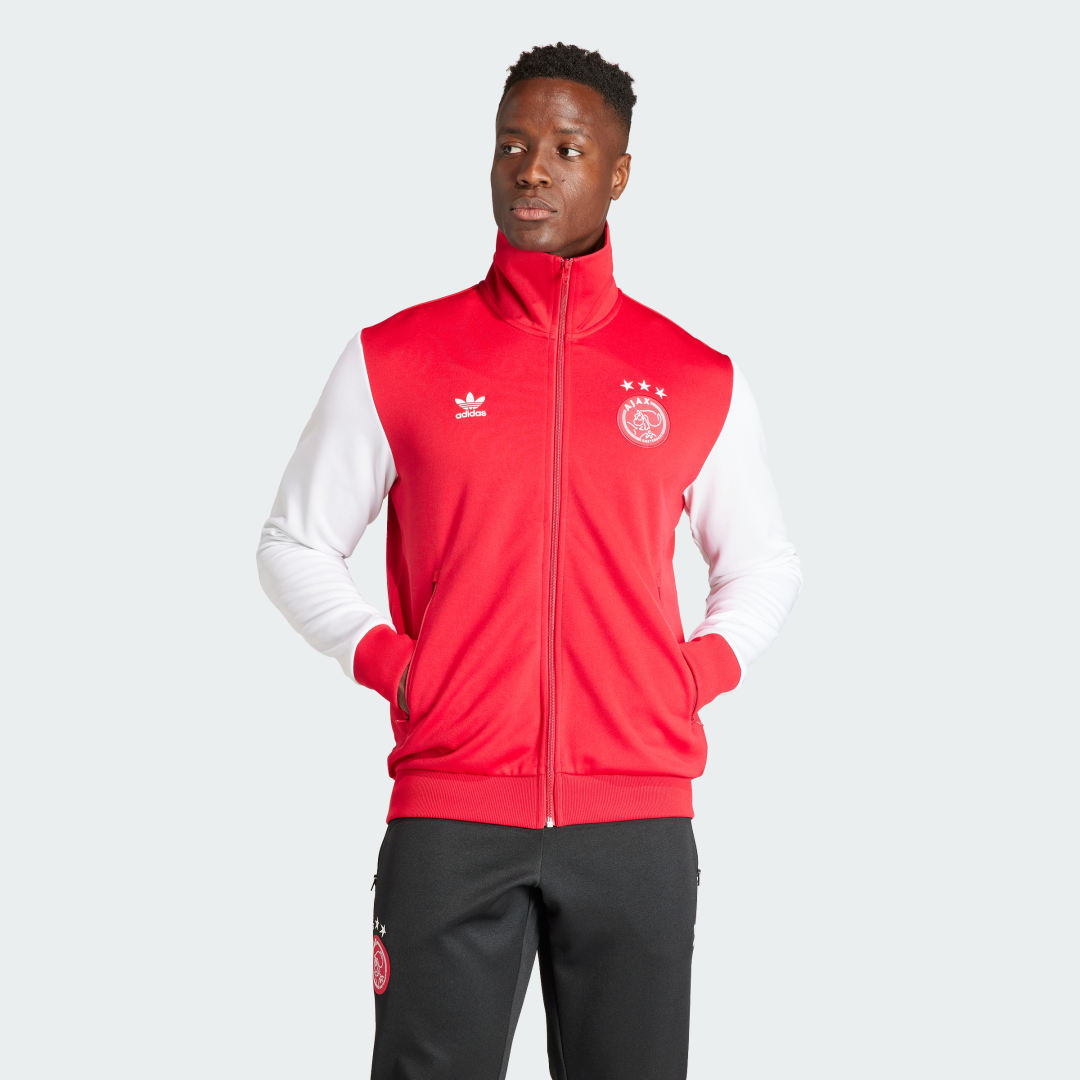Куртка adidas Performance Ajax Amsterdam Essentials Trefoil Jacket Червоний | IL6044, 0