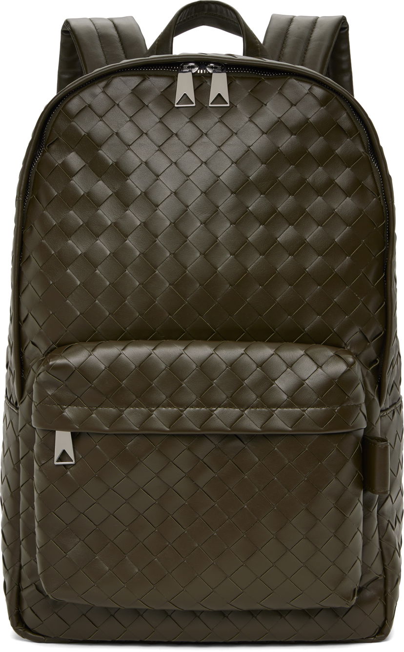 Рюкзак Bottega Veneta Bottega Veneta Intrecciato Medium Backpack Зелений | 730732 V2HL2 3386