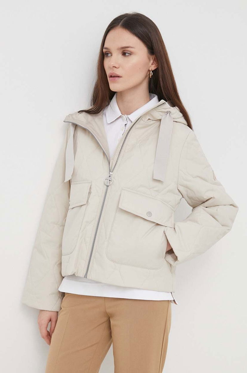 Куртка Barbour Barbour Venton Quilted Hooded Jacket бежевий | LQU1722