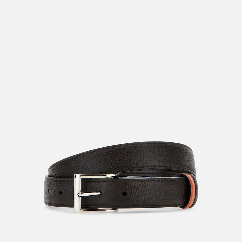 Ремені Hogan Men's Reversible Leather Belt чорний | KFMC00N1100Q797D54