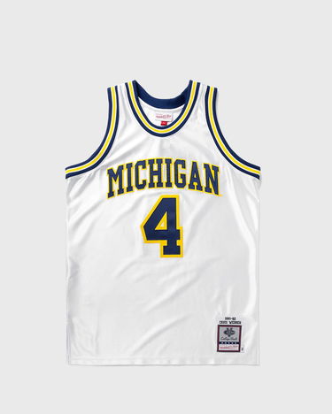 Джерсі Mitchell & Ness NCAA AUTHENTIC JERSEY MICHIGAN 1991-92 CHRIS WEBBER #4 білий | AJY55329-UMI91CWEWHIT, 0