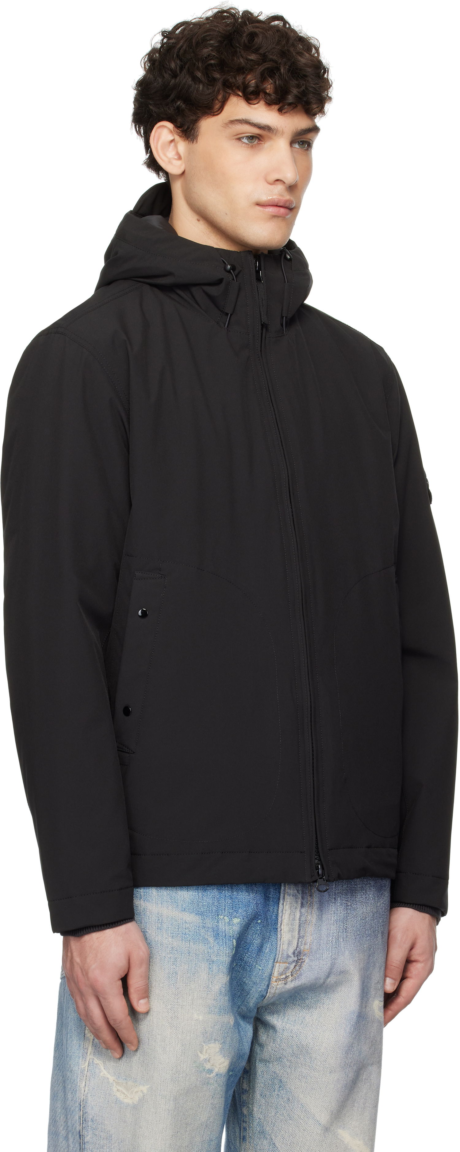 Вітровка Stone Island Stone Island Soft Shell Jacket чорний | K1S15 4100047 S0A27, 1
