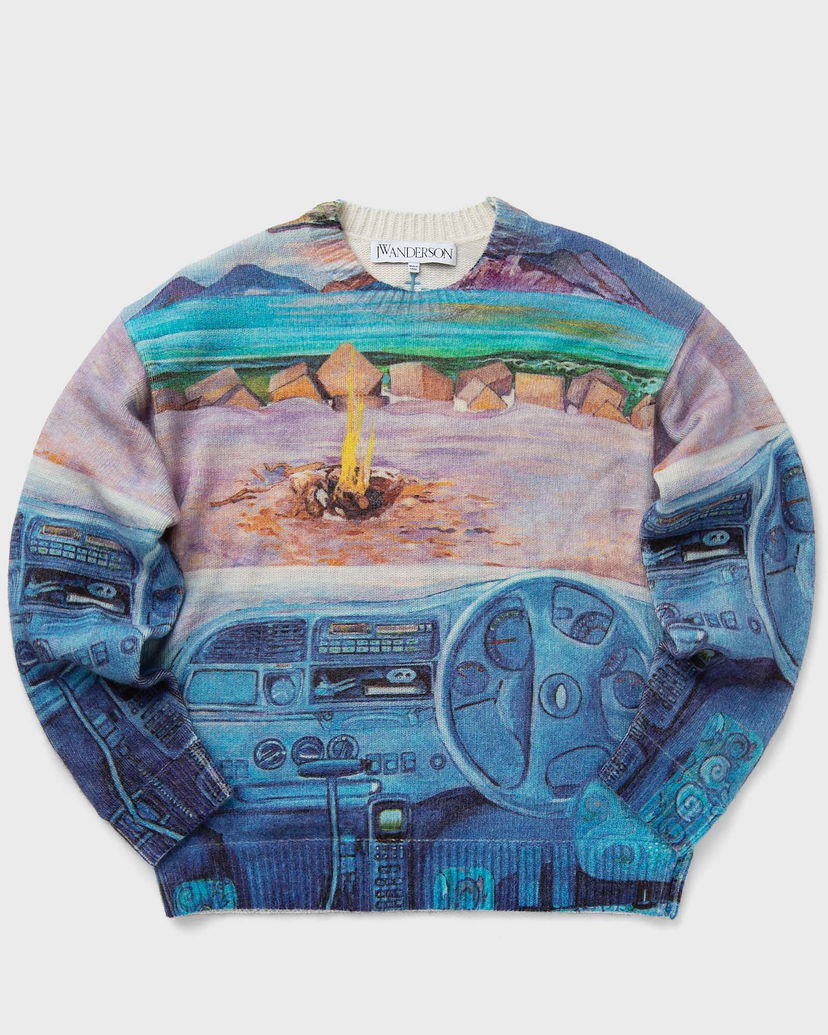 Cветр JW Anderson PRINTED JUMPER Синій | KW1222-YN0373-835