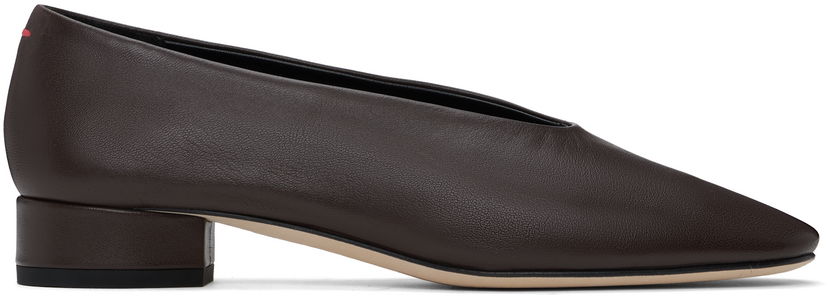 Одяг Aeyde Aeyde Delia Leather Ballerina Flats Коричневий | A11-FL-GELR25BL18-SS24-953-007