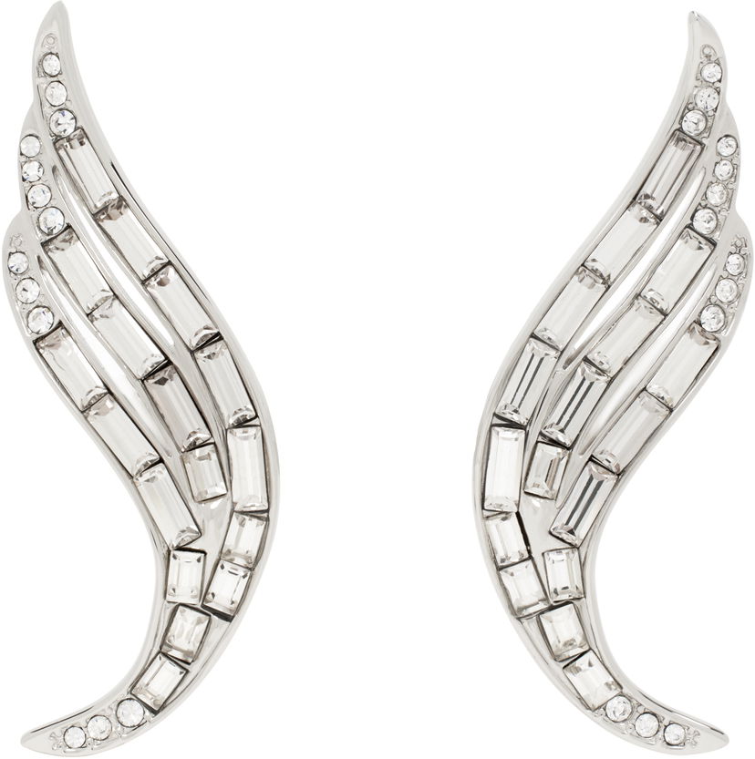Сережки Jil Sander Jil Sander Crystal Wing Earrings Металік | J12VG0299_P5050