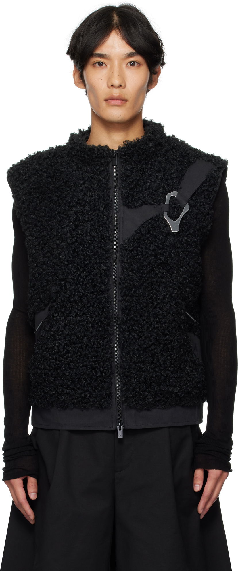 Жилет HELIOT EMIL HELIOT EMIL Chiaroscuro Fleece Vest чорний | PREAW25_M_03_038_BLK01