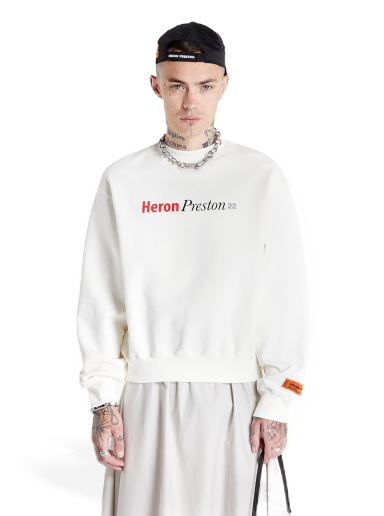 Світшоти HERON PRESTON Multi Heron Censored Crewneck білий | HMBA020F22JER0070184