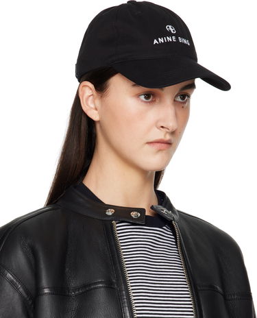 Кепка Anine Bing Anine Bing Jeremy Baseball Cap чорний | S-12-9084-000, 1