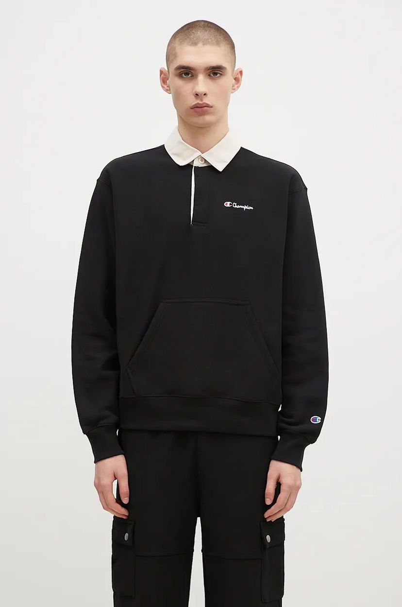 Світшоти Champion Polo Neck Sweatshirt чорний | 220708