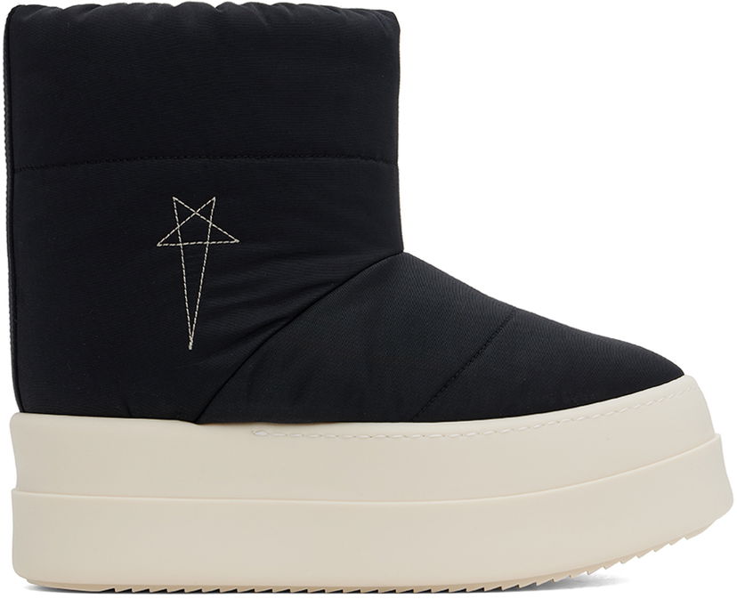 Кросівки та взуття Rick Owens Porterville Mega Bumper Low Lunar Boots чорний | DS02D2839 MUPAM9