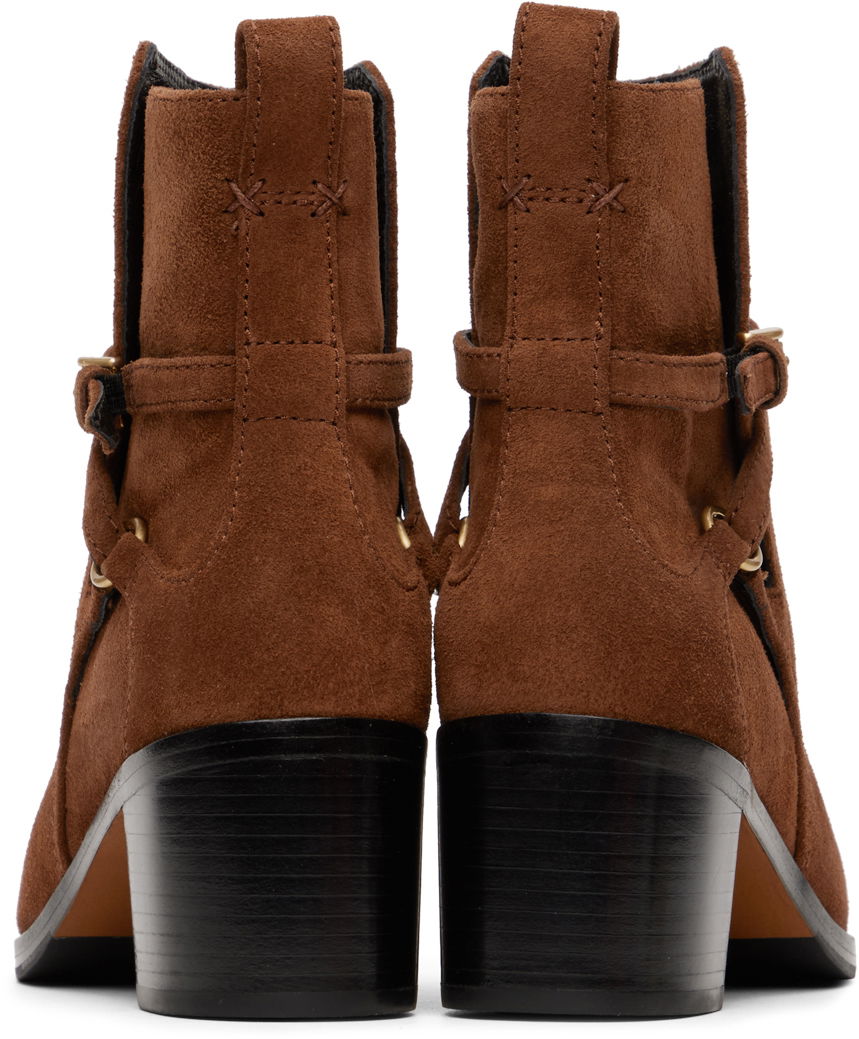 Одяг rag & bone Rag & Bone Suede Buckle Boots Коричневий | WFF22FF007F17, 1