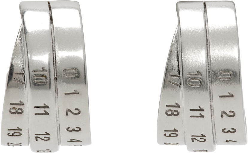 Сережки Maison Margiela MM6 Maison Margiela Numeric Earrings Металік | SM6VG0083 P6627