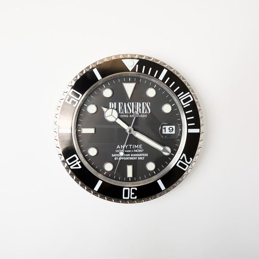 Годинник Pleasures Anytime Wall Clock чорний | P25SP051 BLACK