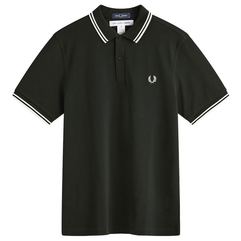 Сорочка поло Comme des Garçons Polo Shirt Tipped Back Print Зелений | FN-T502-2